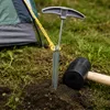 Camping-Set 9-Teile Zeltheringe + Seil + Gummihammer + Produktbild-Vorschau 4