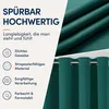Ösenvorhang 140x145cm #9009 petrol Produktbild-Vorschau 3