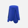 Set 2 sgabelli impilabili in Pelle finta, Blu Anteprima dell’immagine prodotto 2