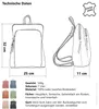 Leder Rucksack Handtasche klein Vario Gurt Geheimfach Produktbild-Vorschau 9