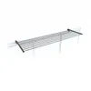 A black drying rack is mounted on a white surface, likely a balcony or railing. Produktbild-Vorschau