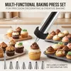 Gebäckpresse aus Edelstahl, 9 Scheiben, 7 Tüllen, Churros-Maker Anteprima dell’immagine prodotto