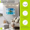 ARTland Wandbild Alu für Innen & Outdoor Fensterblick Insel Produktbild-Vorschau 2