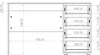 Technical drawing of a desk with dimensions. Produktbild-Vorschau