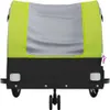 vidaXL Fahrradanhänger Schwarz und Grün 30 kg Eisen Produktbild-Vorschau 6
