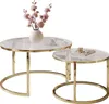 Runder Tisch CIRI GLASS 2in1 Goldchrom Produktbild-Vorschau 6