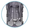 A close-up view of the interior of a stroller seat with a harness. Produktbild-Vorschau
