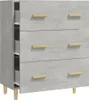 vidaXL Príborník betón sivý 70x34x90 cm odvodený výrobok z Náhľad obrázku produktu 5