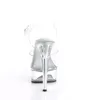 EXCITE-608 Damen Sandale von Pleaser, Transparent  , EU 39, Produktbild-Vorschau 4