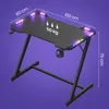 VASAGLE Herní stůl, herní stůl s RGB osvětlením, tvar Z, Náhled obrázku produktu 8