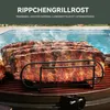 Spareribs Halter Grill, Edelstahl rippchenhalter grill für Produktbild-Vorschau 3