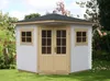 Alpholz 5-Eck Gartenhaus Modell Sunny-A aus Holz in Pinie Produktbild-Vorschau 1