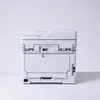 A white multifunction printer is shown from the back on a white background. Produktbild-Vorschau