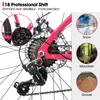 Hiland 26 Zoll Damen Mountainbike, 18 Gänge Federgabel MTB Produktbild-Vorschau 3