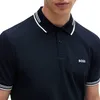Boss Green Paul Polo dunkelblau einfarbig kurzarm Produktbild-Vorschau 8