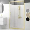 Porte de douche Coulissante 120x200cm - Profilés Or Doré Voir les images du produit 6