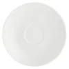 A white ceramic saucer is shown from a top-down perspective against a plain white background. Anteprima dell’immagine prodotto