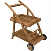Teako Design Servierwagen Teakholz Teramo 2 Ablagen Produktbild-Vorschau 1