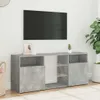 Mueble de televisión vidaXL con iluminación LED, color gris Vista previa de la imagen del producto 3