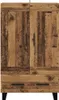 vidaXL Highboard old wood 69,5 x 31 x 115 cm materiál na Náhled obrázku produktu 5