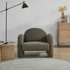 HOMLA Fotel SEDIA brązowy w tkaninie TEDDY BOUCLÉ 95x88x70 Podgląd zdjęcia produktu 7