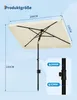 Parasol balkonowy – prostokątny 200×125 cm – UV50+ – z Podgląd zdjęcia produktu 7