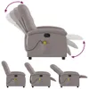 masážne kreslo vidaXL Taupe Fabric Náhľad obrázku produktu 6
