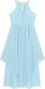 Mädchen Prinzessin Abendkleid Gr. 158-164 Cm Neckholder Produktbild-Vorschau 5