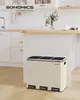 SONGMICS Odpadkový koš kuchyňský, 3 x 18 l, systém třídění Náhled obrázku produktu 1