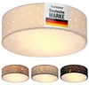 Monzana Lampada da Soffitto Plafoniera Tessuto Ø 38cm Anteprima dell’immagine prodotto 1