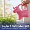 Gießkanne Einhorn Kunststoff rosa 22x19x10cm 1 Liter Produktbild-Vorschau 6