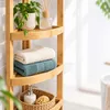 Relaxdays Eckregal Bambus, 5 halbrunde Ablagen, HBT: Produktbild-Vorschau 8