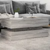 vidaXL Couchtisch mit LED-Leuchten Grau Sonoma 90x50x40 cm Produktbild-Vorschau 2