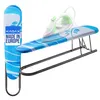 A product shot of a sleeve ironing board and an iron. Produktbild-Vorschau