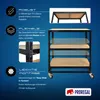 Kommissionierwagen BÜFFEL | HxBxT 100x90x50cm | 3 Ebenen | Produktbild-Vorschau 4