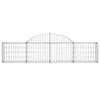 Möbel Gabionen mit Hochbogen 10 Stk. 200x30x40/60 cm Produktbild-Vorschau 4