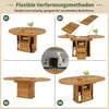 Esstisch ausziehbar, Esszimmertisch, Küchentisch, Runder Produktbild-Vorschau 5