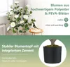COSTWAY 90cm Kunstbaum mit Blüten, Künstlicher Produktbild-Vorschau 5