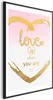 Posterpapier Poster - Love Is Where You Are 60x90 cm Text Produktbild-Vorschau 1