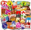 100 kusů retro samolepek, street samolepky, vinylové Náhled obrázku produktu 1