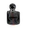 Pomello cambio borsa cuciture rosse + telaio 6 velocità Per Anteprima dell’immagine prodotto 1