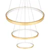 MasterLED Pendelleuchte 3 Ringe Gold, 77W 10000lm Ultra Produktbild-Vorschau 3