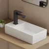 EMKE Umyvadlo na desku keramické obdélníkové 410x220mm bílé Náhled obrázku produktu 1