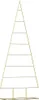 vidaXL Albero di Natale in metallo oro 150 cm Acciaio Anteprima dell’immagine prodotto 1