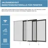 Fliegengitter Rollo Fenster 104x130cm dunkelbraun Produktbild-Vorschau 9