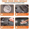 BBQ Grillbürste 2-tlg mit Schaber–Edelstahl Grillreiniger Produktbild-Vorschau 3