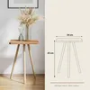 Carenza Home Beistelltisch Eiche 34x45 cm Holzbeine Produktbild-Vorschau 3
