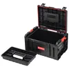 A black Qbrick PRO 2.0 tool case with its lid open and a removable organizer tray next to it, all on a white background. Anteprima dell’immagine prodotto