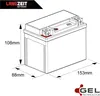 Langzeit Gel Motorradbatterie YTX9-BS 9Ah 12V Produktbild-Vorschau 5