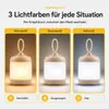 Campinglampe LED wiederaufladbar, Zeltlampe mit 4 Produktbild-Vorschau 4